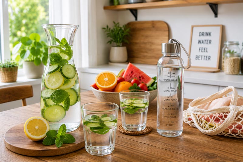 Meer water drinken? 10 eenvoudige tips om het vol te houden