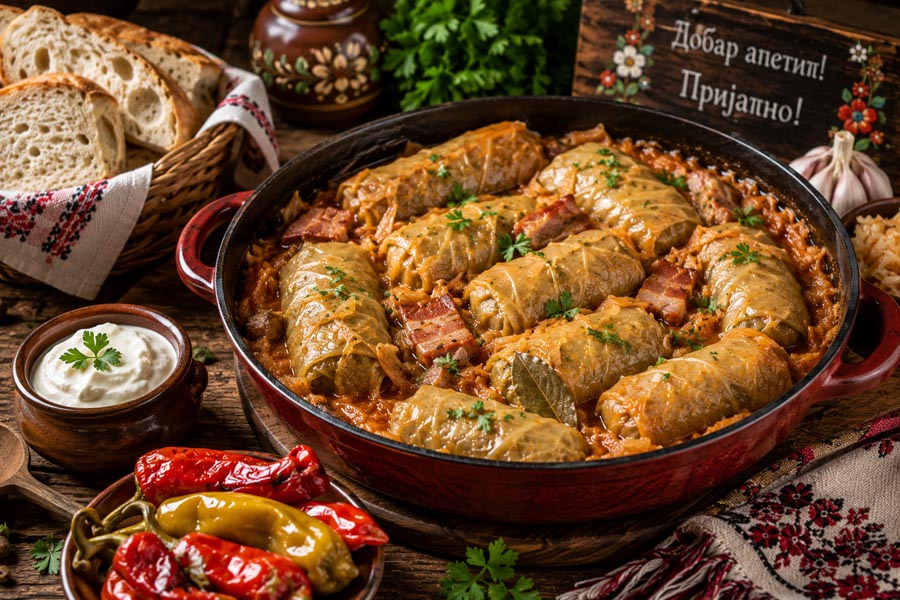 Recept: Servische sarma met zuurkool en gehakt