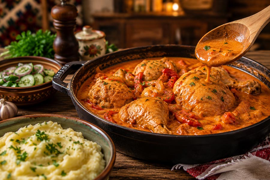 Recept: Servische paprikaš met kip
