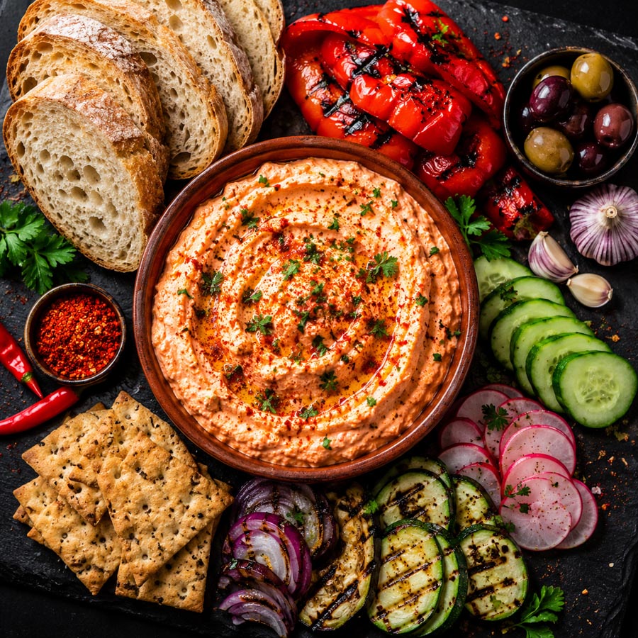 Recept: Servische urnebes (pittige kaasspread)