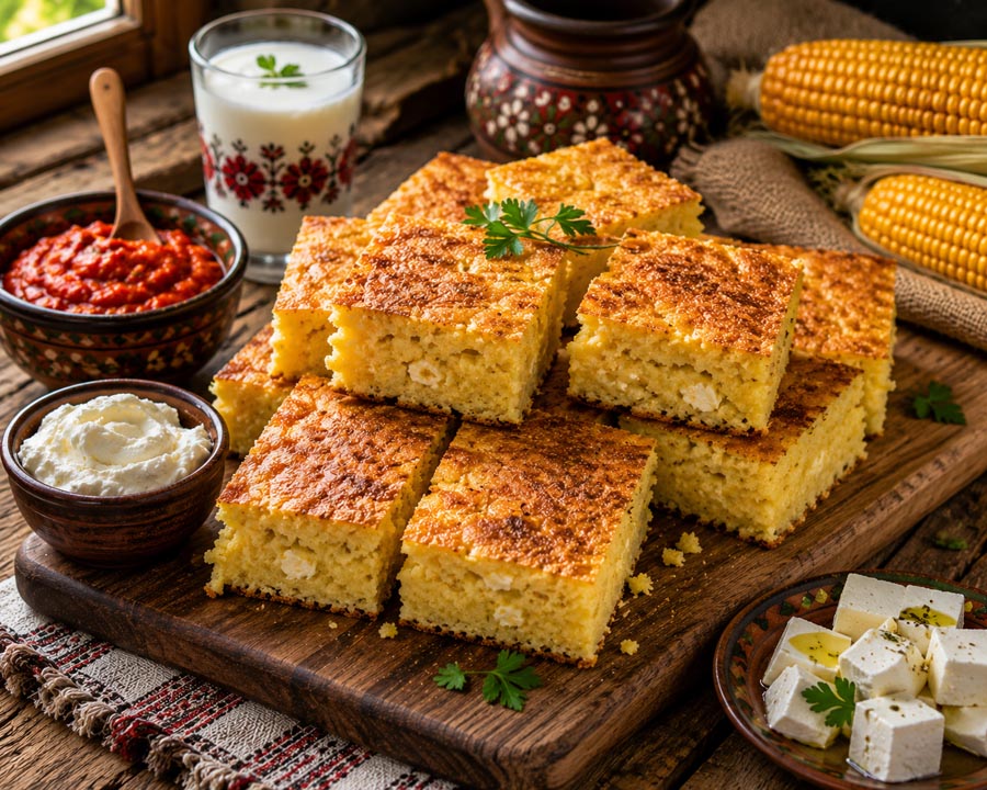 Recept: Servische proja (hartig maïsbrood)