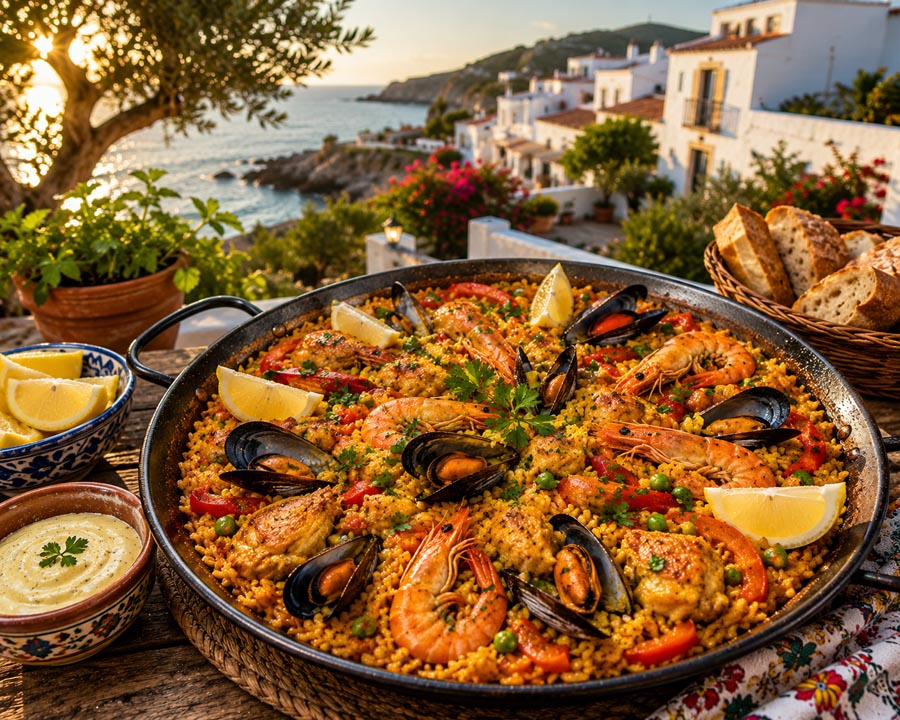 Recept: Authentieke Spaanse paella met kip, garnalen en mosselen
