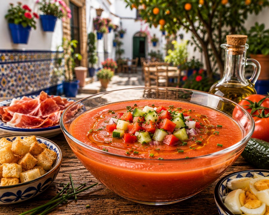Recept: Gazpacho Andaluz (koude Spaanse tomatensoep)