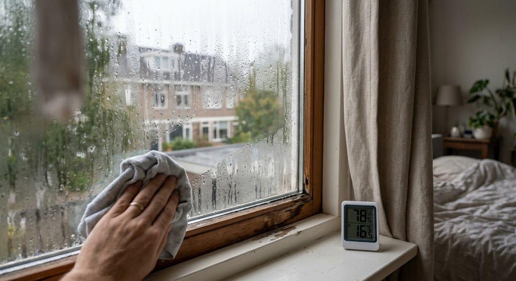 Waarom condens aan de binnenkant van ramen ontstaat en wat je er praktisch aan kunt doen