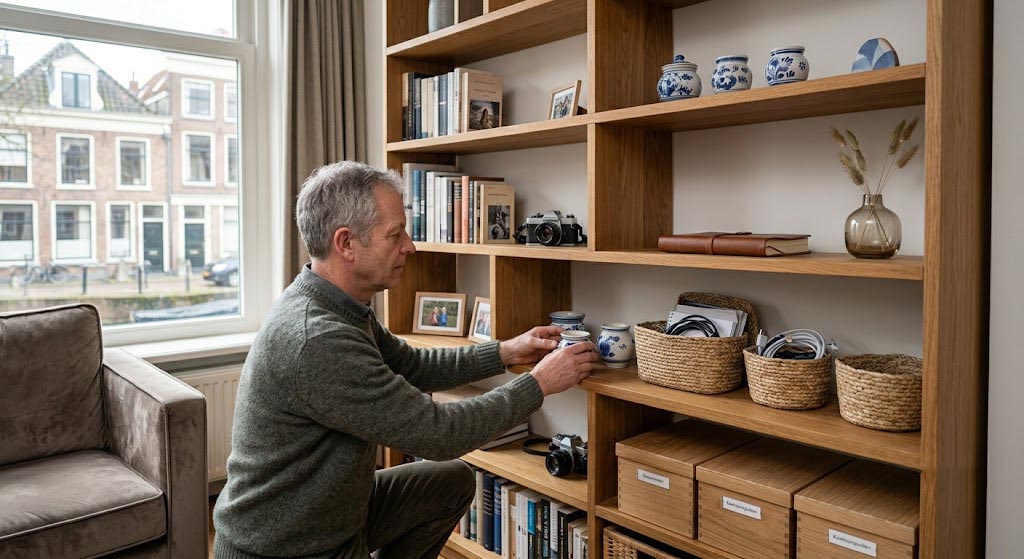Een open kast rustig stylen zonder dat hij leeg hoeft te blijven
