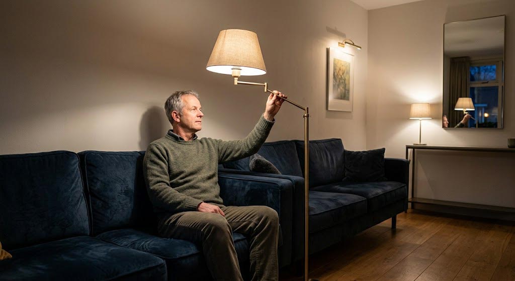 Waarom een vloerlamp op de juiste plek toch verkeerd kan aanvoelen