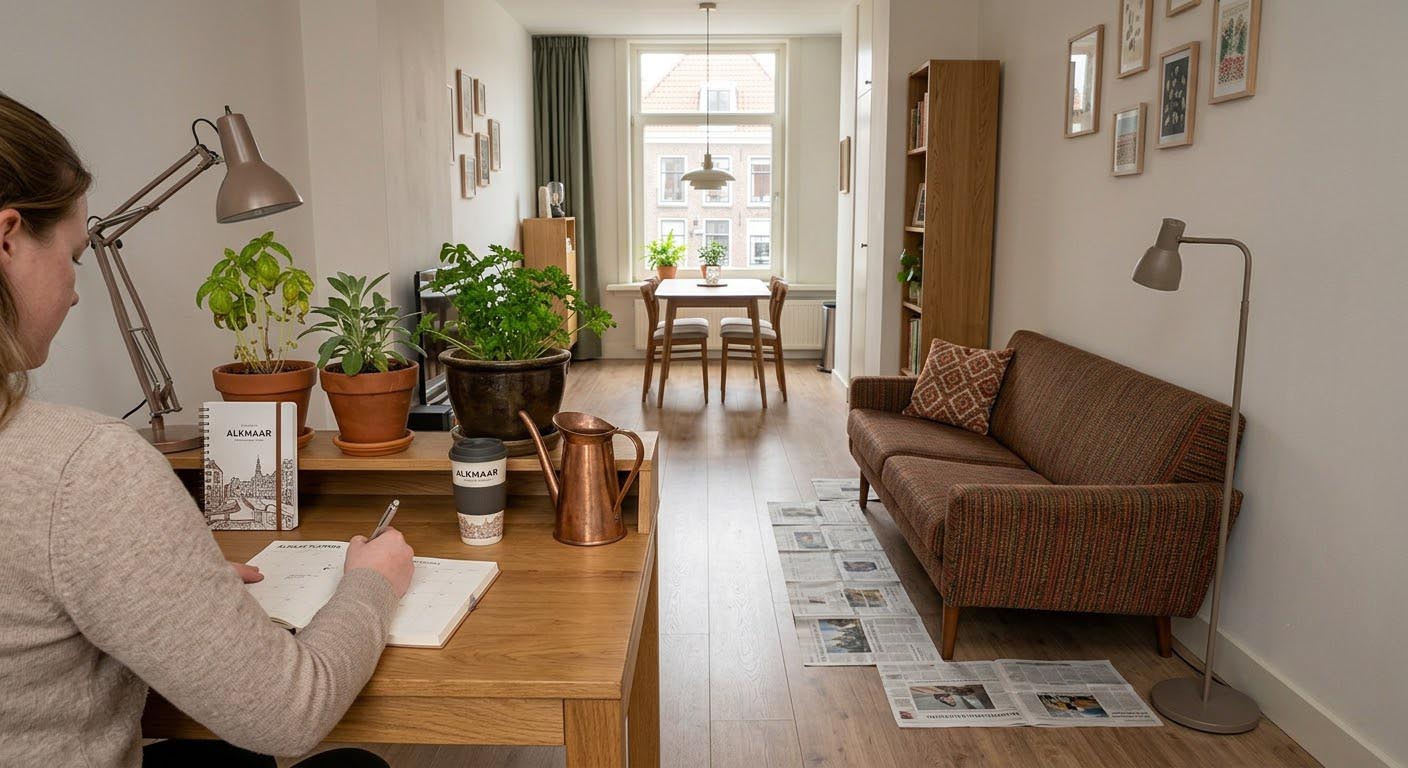 Een smalle woonkamer indelen met duidelijke zones zonder extra muren