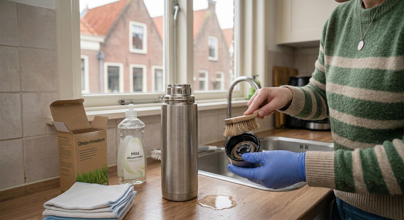 Waarom een thermosfles na verloop van tijd minder fris kan ruiken