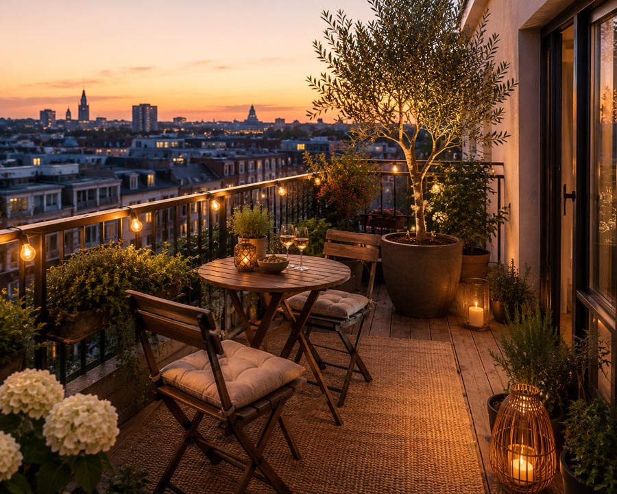 Balkon inrichten: zo maak je van een klein balkon een gezellige buitenruimte