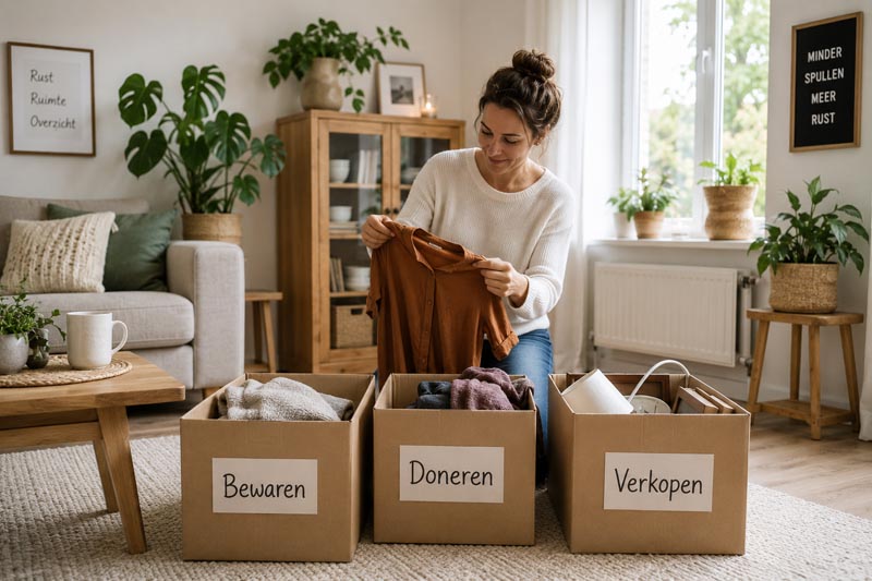 Ontspullen voor meer rust: zo creëer je overzicht in huis